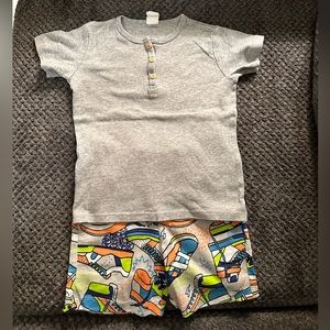 Boy's shirt and shorts.